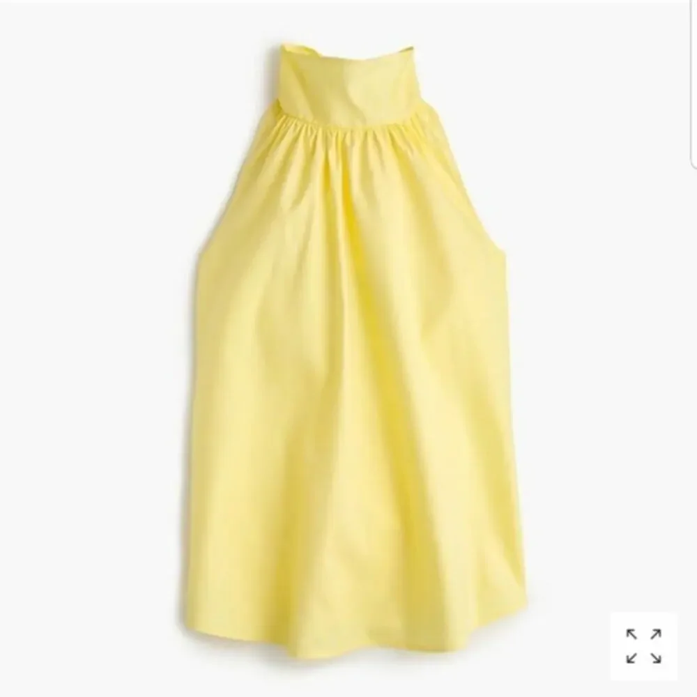 J. Crew Oxford Sleeveless Bow Tie Blouse Top Style G4903 NWT